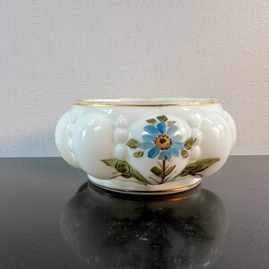 vintage milk glass jar