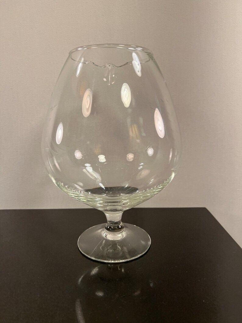 Vintage Large Snifter Glass Etsy