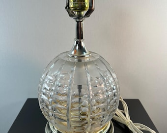 vintage crystal table lamp (as is)