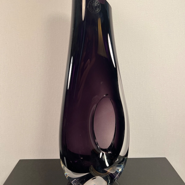 Polish Art Glass Vase Etsy