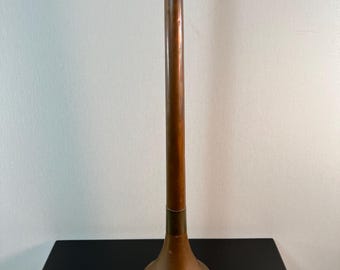 vintage copper fox hunting horn