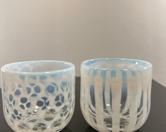 Art glass candleholders