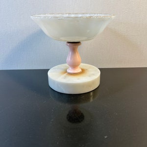 Vintage milk glass trinket dish