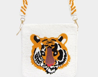 Tiger In Snow Deluxe Printing Small Purse Portable Receiving Bag Tiger In Snow Deluxe Printing Small Purse Portable Receiving Bag