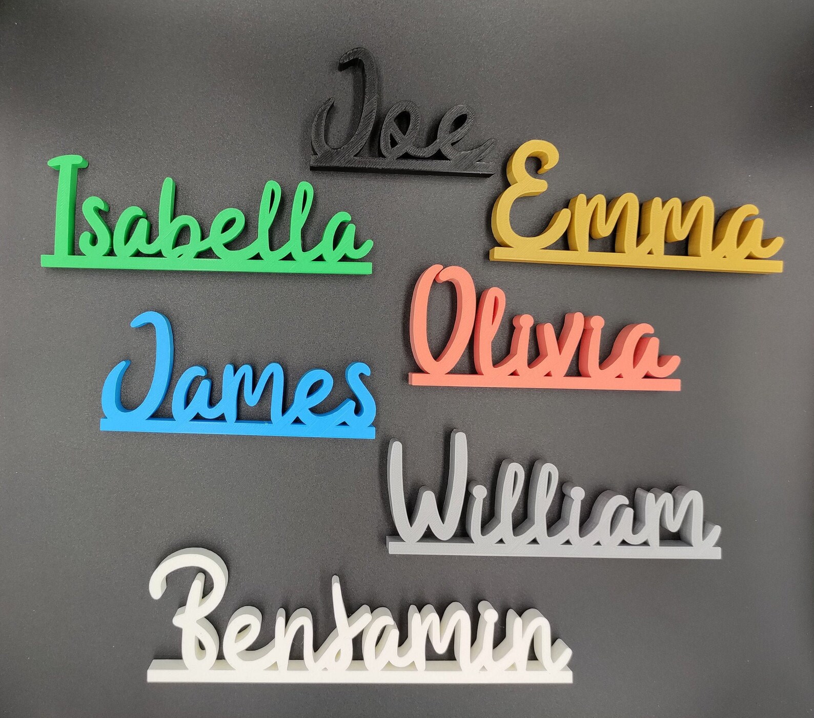 Personalized Freestanding Name Plate 3D Print Etsy