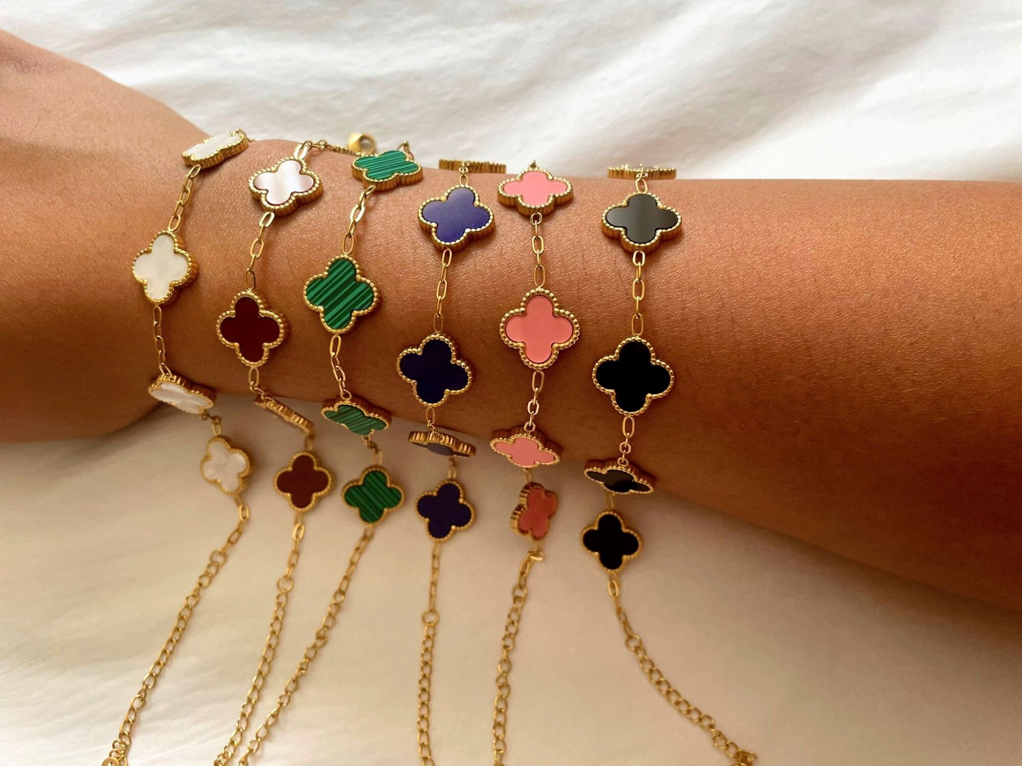 Clover Bracelet Molly Mae Bracelet Clover Flower Bracelets Etsy UK