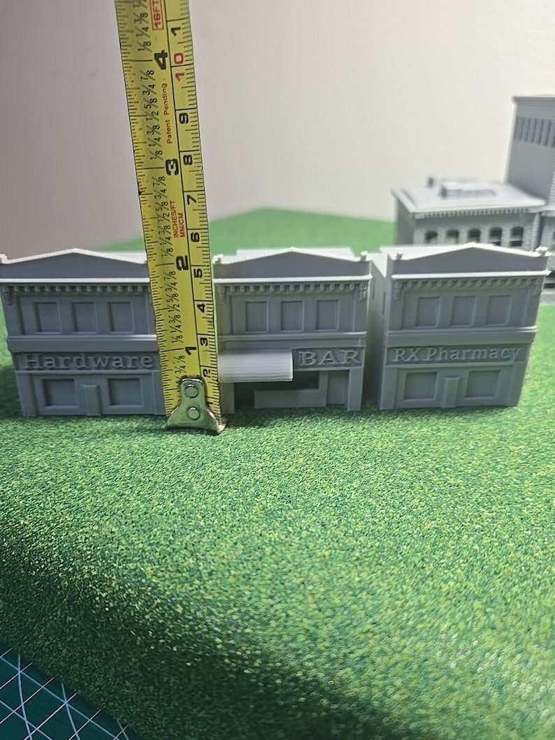 N Scale Town Buildings: 3D Printed 6-pack (1/160) - Etsy