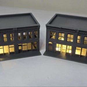 1/87 HO Scale Town Buildings Store Front Town House Apartment Building Free Ship