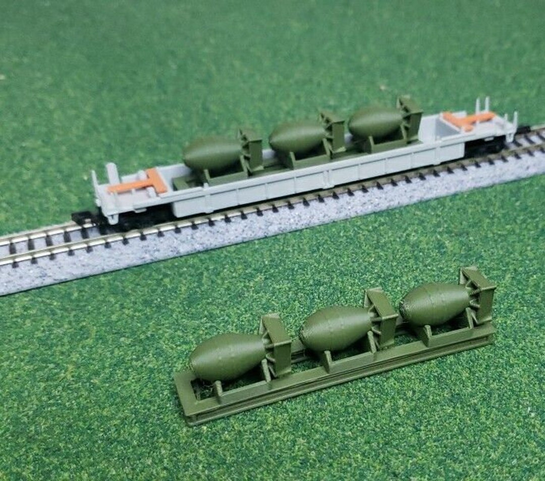 N Scale 1/160 Atomic Bomb/nuke/atom Bomb Load for Flat Cars/gondolas