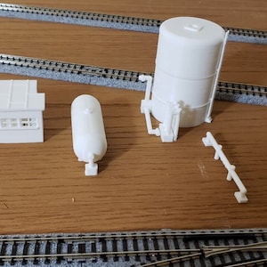 N Scale 1/160 oil industry pack 3d printed for layout/diorama FREE SHIPPING