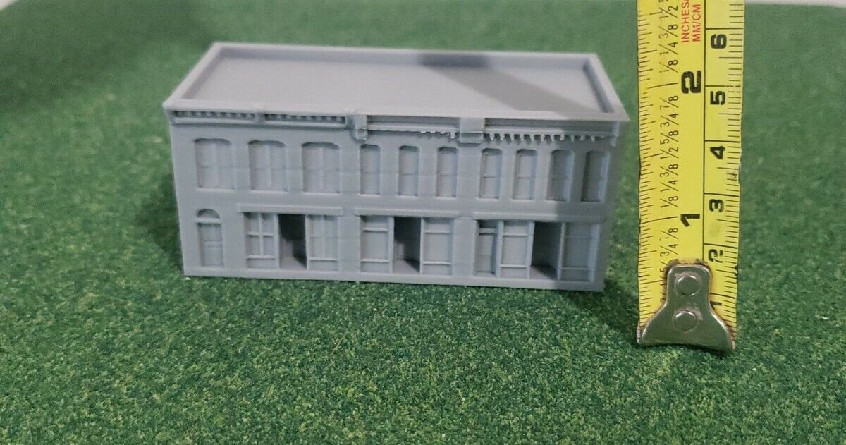 N Scale Town Buildings: 3-piece City Storefront Pack (1/160) - Etsy