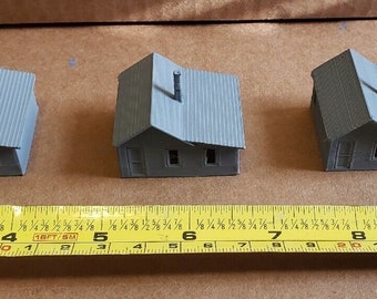 N Scale 1/160 3 Pack Of &quot;Company Houses&quot; 3d Printed FREE SHIPPING