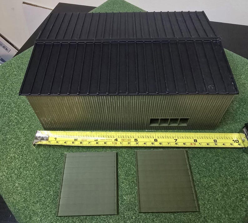 HO Scale Commercial Building – Olive Green Military Warehouse - Etsy