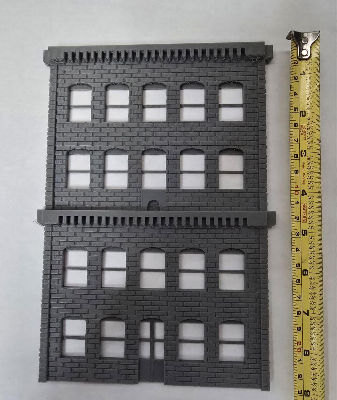 O-S Scale Building Facade - Model Train City Backdrop, USA Made - Etsy