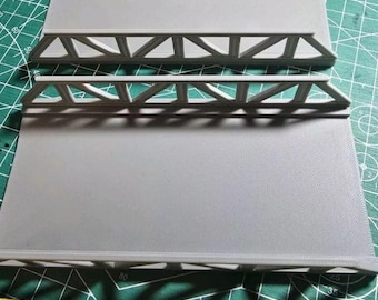 N Scale Kato Dual Track Bridge Trestles, 1/160 Gray (Pair)