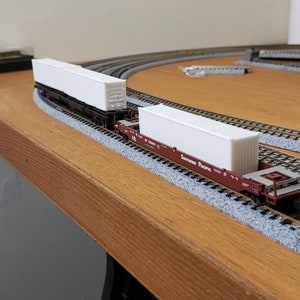N Scale 1/160th scale  - Shipping containers freight yard layout model train 3d printed Lot Of 5