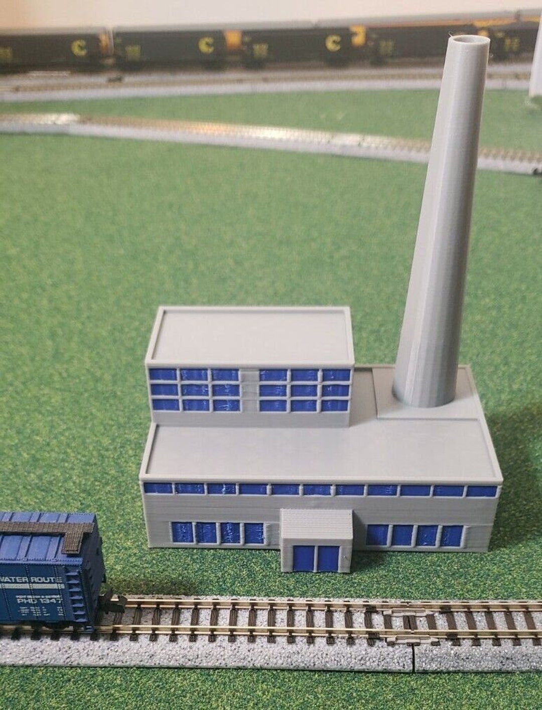 N Scale 1/160 3d Printed Factory/industry Building W Colored Windows ...