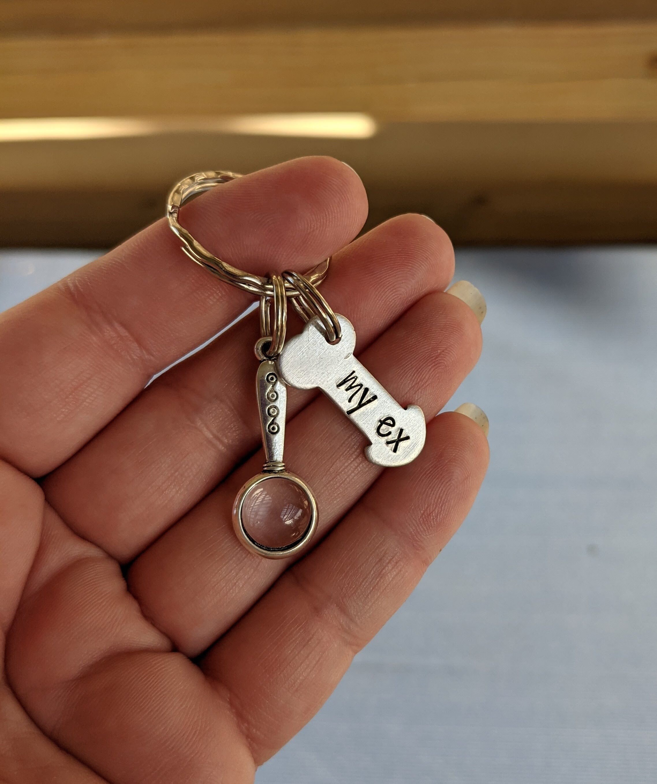 Phallic Keychains Penis-shaped Charm on a Key Chain, With a Magnifying Glass so You Can ...
