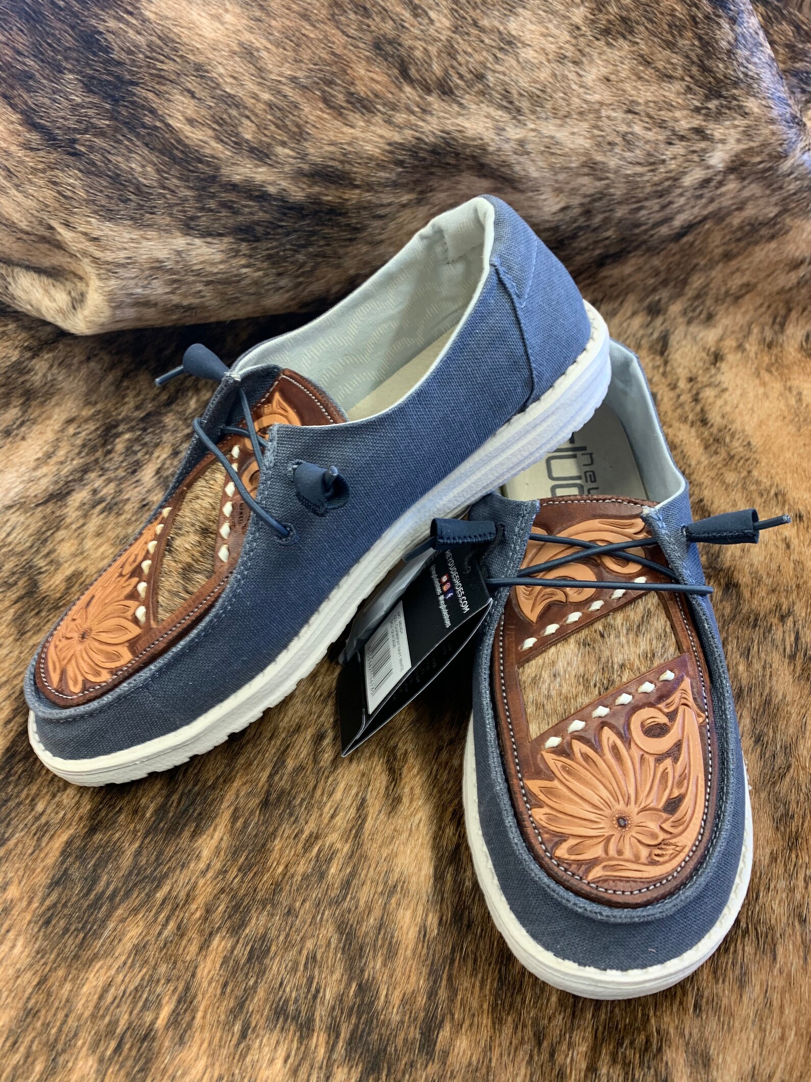 custom leather hey dudes womens