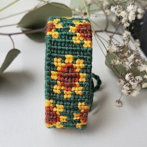 Alpha Friendship Bracelet: Cotton Macrame Adjustable Bracelet