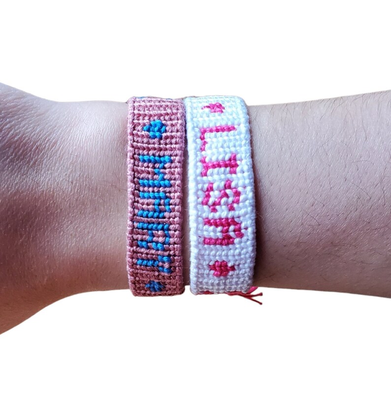 Friendship Alpha Bracelet, Custom Name, Date, Initials or Letters ...