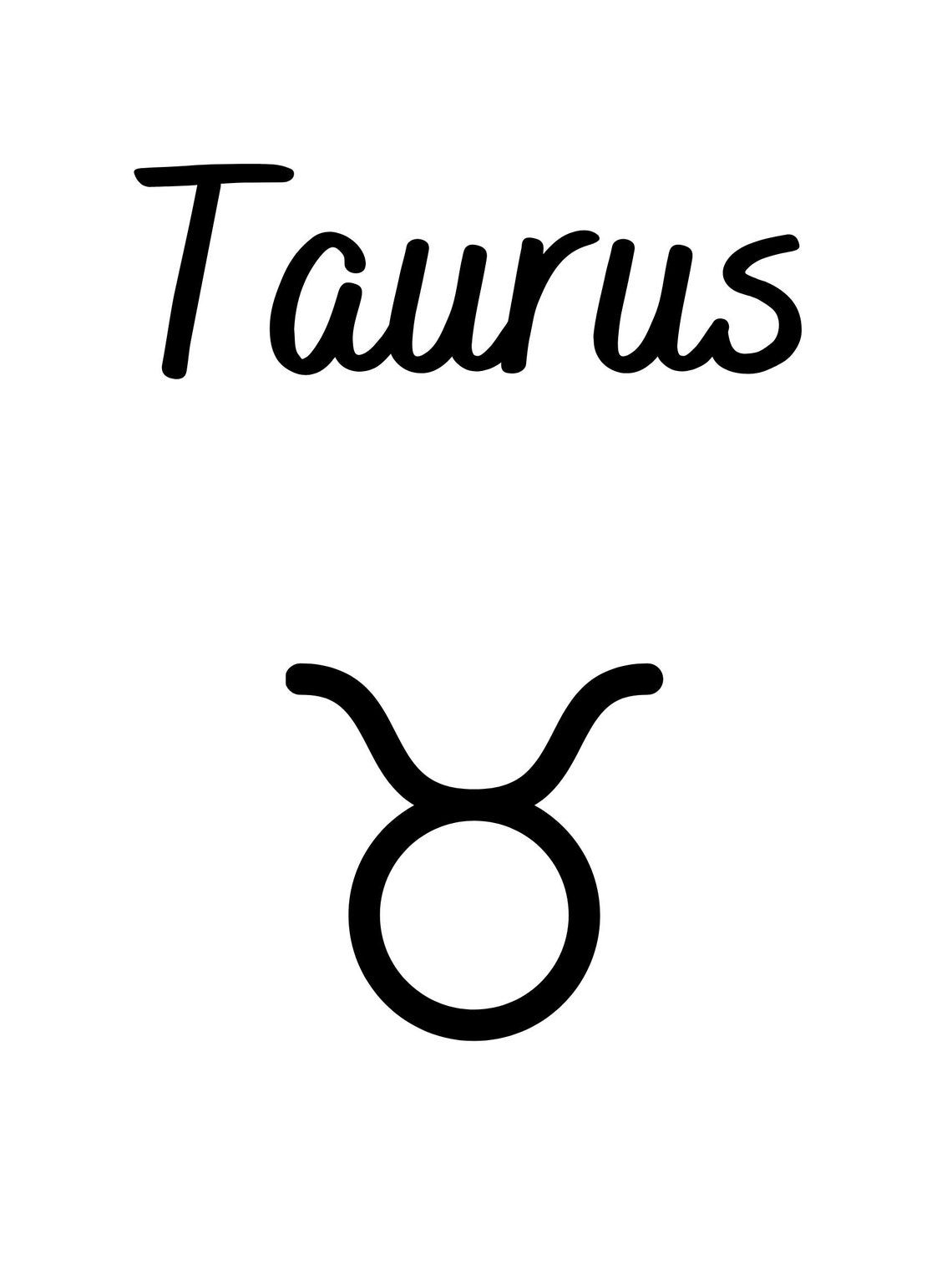 Taurus Zodiac Sign Wall Décor Poster - Etsy
