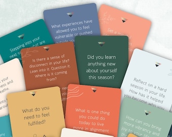 Summer Journal Prompt and Affirmation Cards (Download)
