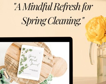 Spring Cleaning Checklist Journal: 7-Day Routine, Affirmations (Digital Download)