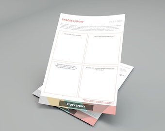Printable Leadership Development Self-Discovery Journal | Wellness at Work | Story Sprint Bundle