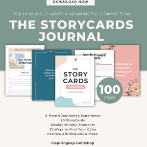 The StoryCards Journal | Journal Prompts (Download) | Great for mental health, New Year Resolution, mindfulness, self-care, wellness