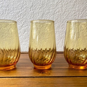 Vintage Amber Tumblers