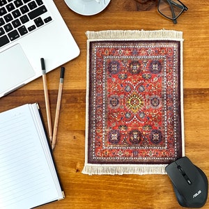 Türkischer Teppich Design Maus Pad, süsses Maus Pad, Geschenk für Mitarbeiter, Lehrer Geschenk, Home Office Schreibtisch Zubehör, Kollege Geschenk, neue Job Geschenke