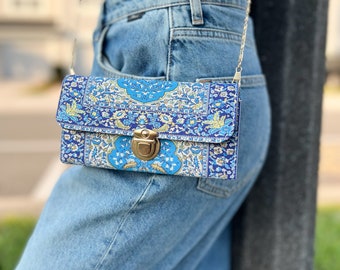 Bolso bandolera pequeño, bolso pequeño diseño alfombra, bolso de hombro boho para mujer, bolso hecho a mano para mujer, regalo para mamá, regalos del día de la madre