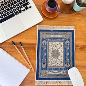 Turkish Rug Design Mouse Pad, Cute Mouse Pad, Gift for Coworker, Teacher Gift, Home Office Desk Accessories, Colleague Gift, New Work Gifts