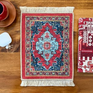 Turkish Rug Design Mouse Pad: Vintage Desk Accessory