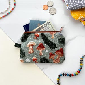 Coin Purse, Fabric Coin Purse, Earbuds Pouch, Zipper Pouch, Small Zipper Pouch, Cute Coin Purse, Card Pouch, Small Pouch, Cat Coin Purse