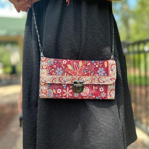 Bolso bandolera para mujer, bolso floral para mujer, monedero pequeño, monedero con ranuras para tarjetas de crédito, monedero boho, bolsos bonitos para mujer, bolsos y carteras para mujer