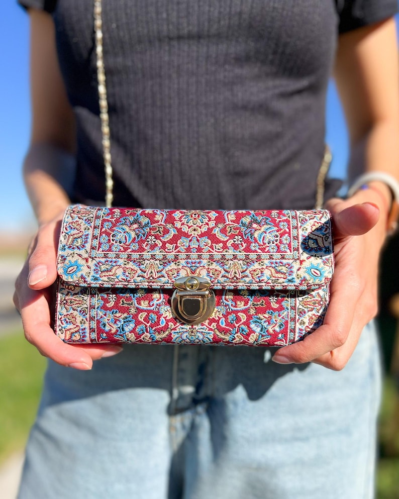 Kleine crossbodytas voor vrouwen, crossbody-portemonnees, handgemaakte tas voor vrouwen, boho-schoudertas, boho-tas voor vrouwen 9. Design