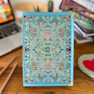 Diario de tela hecho a mano, cuaderno bohemio, cuaderno grande, cuaderno rayado, diario bohemio, regalos para el Día de la Madre, regalo para mamá, cuaderno hecho a mano