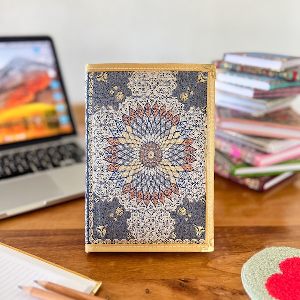 Handmade Fabric Journal, Boho Notebook, Large Notebook, Carpet Notebook, Lined Notebook, Gift Notebook, Notebook and Journal, Fabric diary
