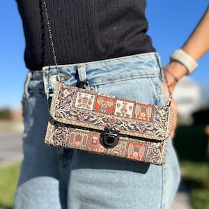 Kleine crossbodytas voor vrouwen, crossbody-portemonnees, handgemaakte tas voor vrouwen, boho-schoudertas, boho-tas voor vrouwen afbeelding 16