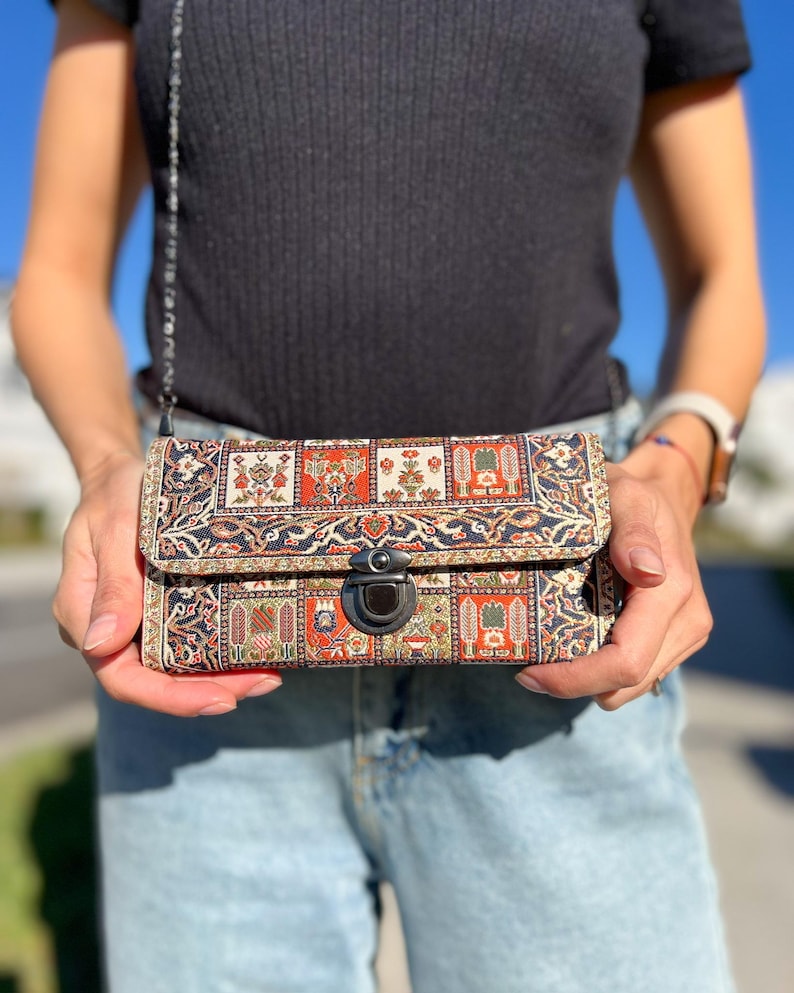 Kleine crossbodytas voor vrouwen, crossbody-portemonnees, handgemaakte tas voor vrouwen, boho-schoudertas, boho-tas voor vrouwen 8. Design