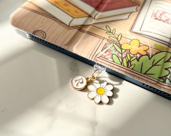 Kindle Dust Plug Charm: Initial, Bookish USB-C Accessory