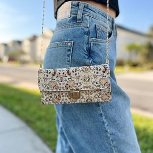 Kleine crossbodytas voor vrouwen, crossbody-portemonnees, handgemaakte tas voor vrouwen, boho-schoudertas, boho-tas voor vrouwen afbeelding 11
