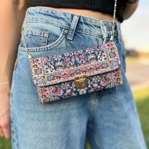 Kleine crossbodytas voor vrouwen, crossbody-portemonnees, handgemaakte tas voor vrouwen, boho-schoudertas, boho-tas voor vrouwen afbeelding 13