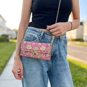 Kleine crossbodytas voor vrouwen, crossbody-portemonnees, handgemaakte tas voor vrouwen, boho-schoudertas, boho-tas voor vrouwen afbeelding 12