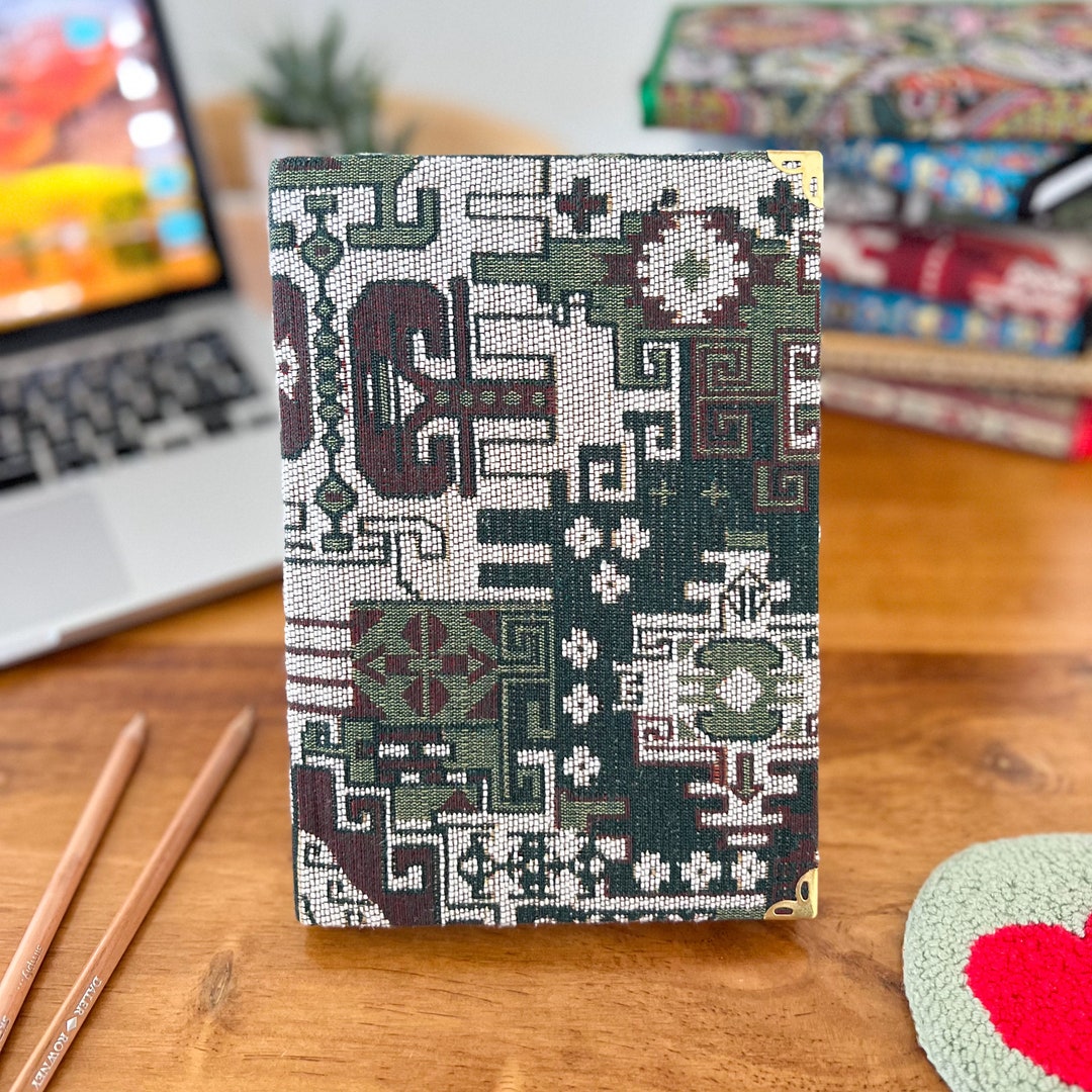 Handmade Turkish Carpet Fabric Journal: Bohemian Lined Notebook - Etsy