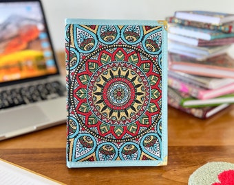 Handmade Fabric Journal, Boho Notebook, Large Notebook, Carpet Notebook, Lined Notebook, Gift Notebook, Turkish Notebook, Fabric diary