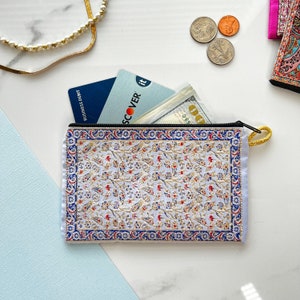 Mini Handmade Coin Purse, Handmade Boho Fabric Pouch, Cute Coin Purse, Fabric Zipper Pouch, Small Makeup Travel Bag Coin Purse Gift Wallet image 10