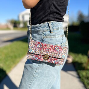 Kleine crossbodytas voor vrouwen, crossbody-portemonnees, handgemaakte tas voor vrouwen, boho-schoudertas, boho-tas voor vrouwen afbeelding 19